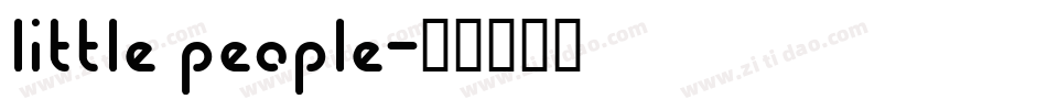 little people字体转换